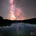 Indian Boundary Lake Starlit Reflections